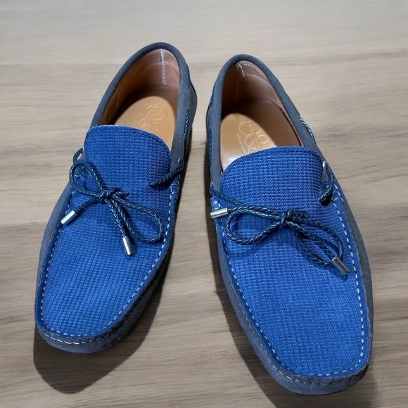 New Ortiz & Reed Made in Spain Brown/Blue Loafers Men’s size 8 - Picture 3 of 15